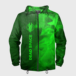 Мужская ветровка Dead Space - green gradient по-вертикали