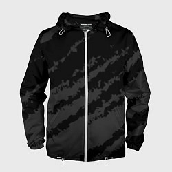Мужская ветровка The color is black and gray