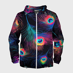 Мужская ветровка Павлиньи перья - разные оттенки