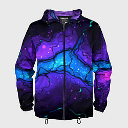 Мужская ветровка Синяя звездная полоса в плите текстура