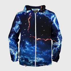 Мужская ветровка Звезды и молнии в разломе плит
