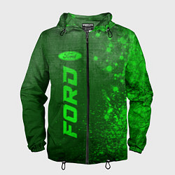Мужская ветровка Ford - green gradient по-вертикали
