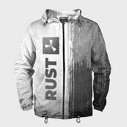 Мужская ветровка Rust - white gradient по-вертикали