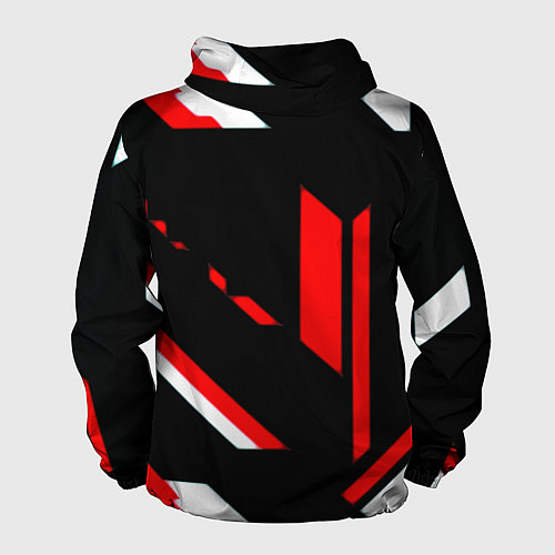 Мужская ветровка Nirvana текстура полосы / 3D-Черный – фото 2