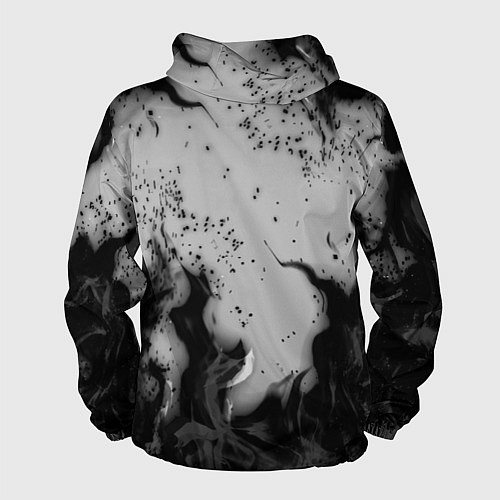 Мужская ветровка NASA неоновый огонь / 3D-Черный – фото 2