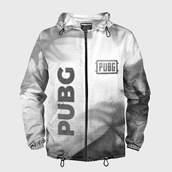 Ветровка с капюшоном мужская PUBG - white gradient вертикально, цвет: 3D-черный