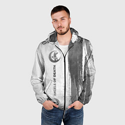 Ветровка с капюшоном мужская Angels of Death - white gradient по-вертикали, цвет: 3D-черный — фото 2