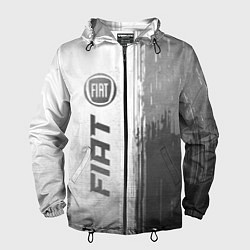 Мужская ветровка Fiat - white gradient по-вертикали
