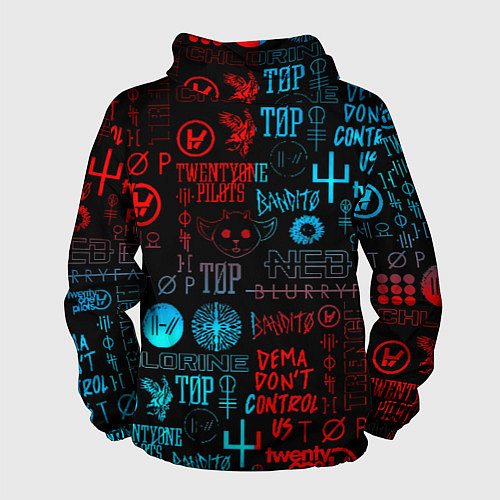 Мужская ветровка Twenty one pilots rock pattern / 3D-Черный – фото 2