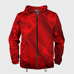 Мужская ветровка Красный камень абстракция