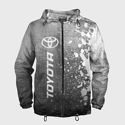 Мужская ветровка Toyota - grey gradient по-вертикали