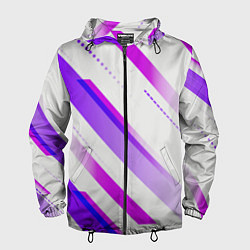 Мужская ветровка Color white pink