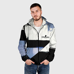 Ветровка с капюшоном мужская CS GO контрудар, цвет: 3D-черный — фото 2