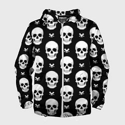 Мужская ветровка Черепной фон