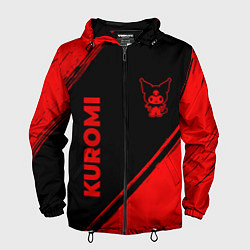 Мужская ветровка Kuromi - red gradient вертикально