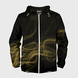Ветровка с капюшоном мужская Color smoke yellow, цвет: 3D-белый