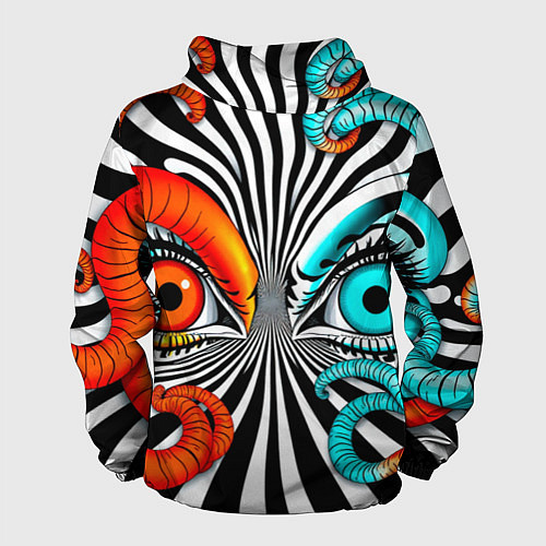 Мужская ветровка Глаз и щупальца / 3D-Черный – фото 2