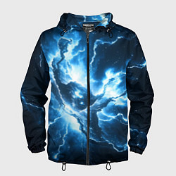 Мужская ветровка Бело-синяя туманность