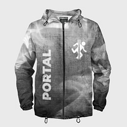 Мужская ветровка Portal - grey gradient вертикально