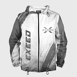 Ветровка с капюшоном мужская Exeed - white gradient вертикально, цвет: 3D-черный