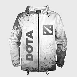 Ветровка с капюшоном мужская Dota - white gradient вертикально, цвет: 3D-черный