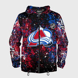 Ветровка с капюшоном мужская Colorado Avalanche NHL black, цвет: 3D-черный