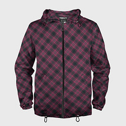 Ветровка с капюшоном мужская Tartan, цвет: 3D-черный