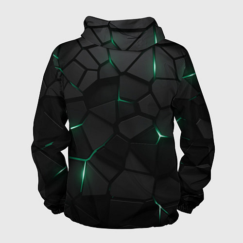 Мужская ветровка Миннесота Уайлд - плиты с подсветкой / 3D-Черный – фото 2