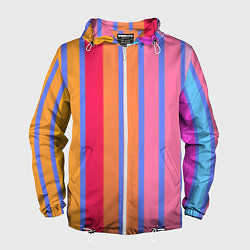 Мужская ветровка Теплые цветные полосы