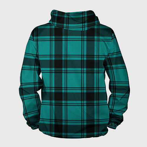 Мужская ветровка Checkered dark blue / 3D-Черный – фото 2