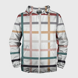 Мужская ветровка Плетенка пастельная