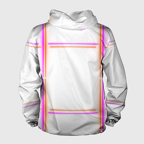 Мужская ветровка Neon white orange pink / 3D-Черный – фото 2