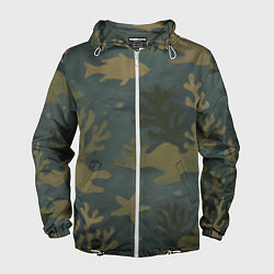 Мужская ветровка Подводный камуфляж из рыб