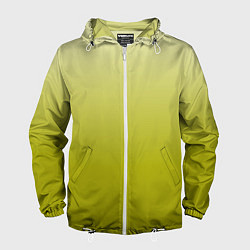 Мужская ветровка Градиент лаймовый