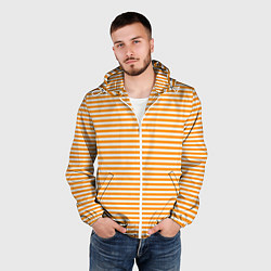 Ветровка с капюшоном мужская Тельняшка спасателя МЧС, цвет: 3D-белый — фото 2