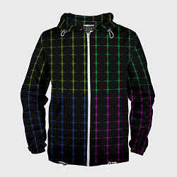 Мужская ветровка Color black multicolored stripes