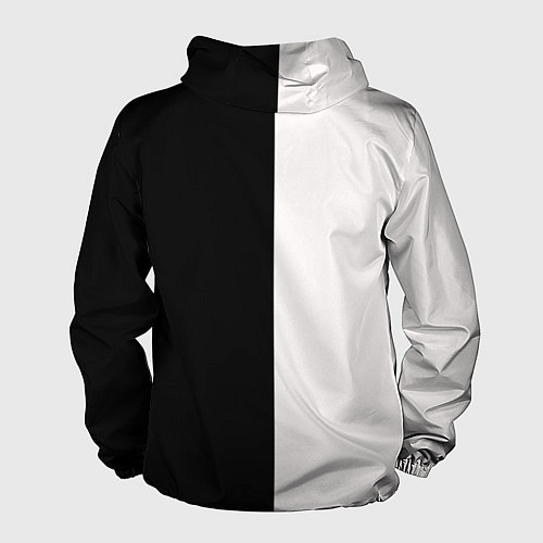 Мужская ветровка Солнце черно-белое / 3D-Черный – фото 2