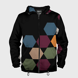 Мужская ветровка Honeycombs autumn colors