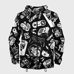 Мужская ветровка Retro gamer pattern