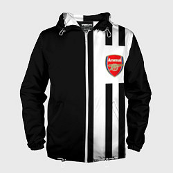 Ветровка с капюшоном мужская Arsenal спорт линии, цвет: 3D-белый
