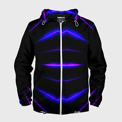 Мужская ветровка Color black neon