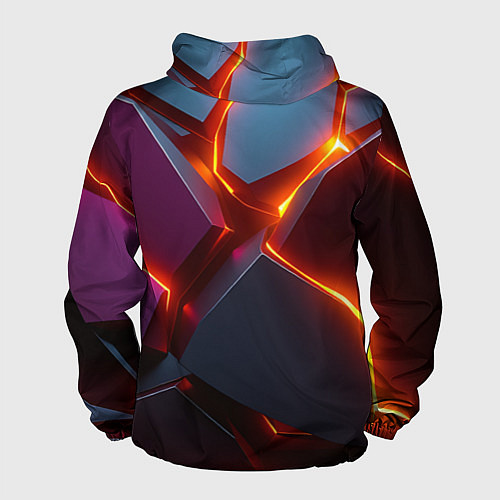 Мужская ветровка Cosmic neon / 3D-Черный – фото 2