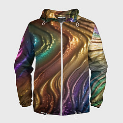 Мужская ветровка Сморщенные складочки жидкости