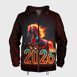 Мужская ветровка Светящаяся лошадь 2026