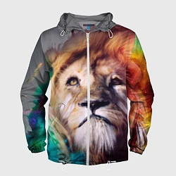 Ветровка с капюшоном мужская Lion King, цвет: 3D-белый