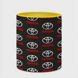 Кружка 3D Toyota, цвет: 3D-белый + желтый — фото 2