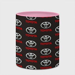 Кружка 3D Toyota, цвет: 3D-белый + розовый — фото 2