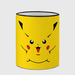 Кружка 3D Пикачу - вселенная покемонов, цвет: 3D-черный кант — фото 2