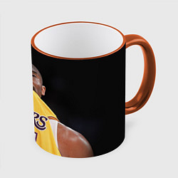 Кружка 3D Kobe Bryant, цвет: 3D-оранжевый кант