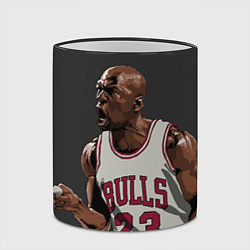 Кружка 3D Bulls 23: Jordan, цвет: 3D-черный кант — фото 2